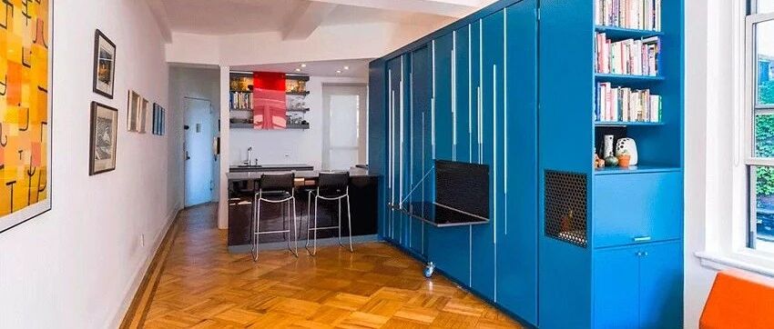 40㎡单身男子自宅工作室，百变壁橱高效收纳术！