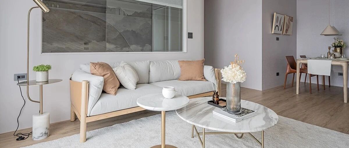 99㎡轻暖日光宅：奶茶色宝藏公寓,也太适合年轻家庭啦!