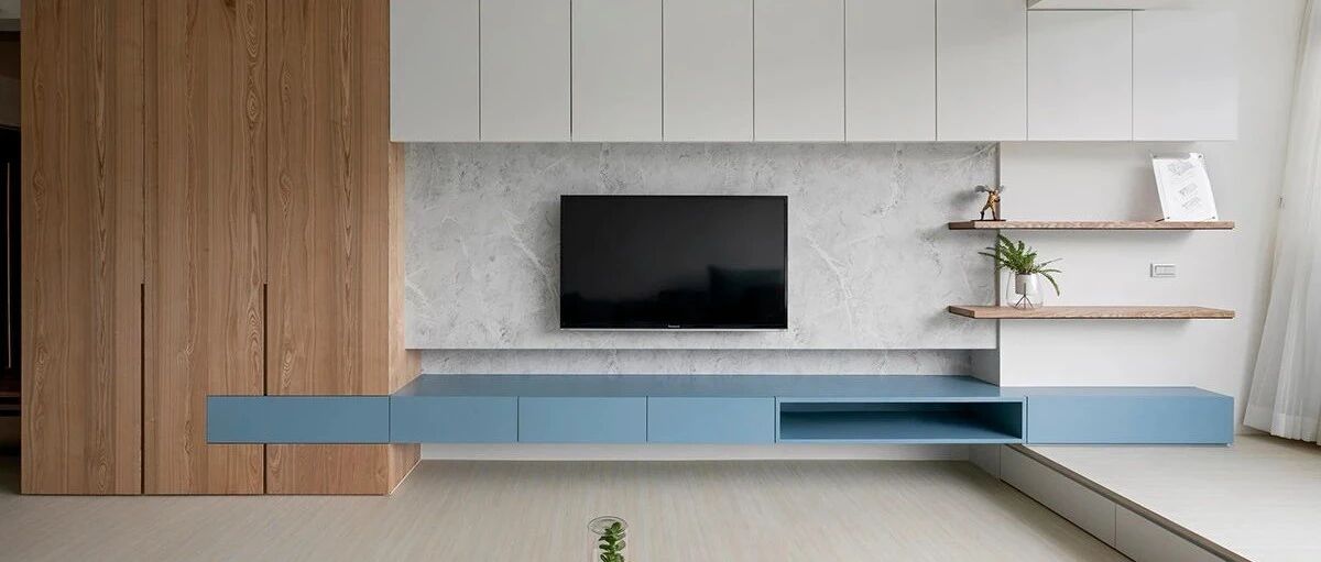 102㎡清新小宅：人见人爱的孔雀蓝,原来这么调!