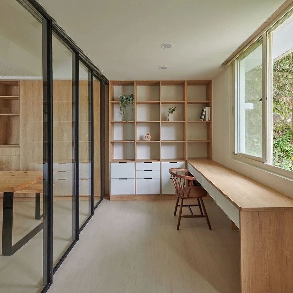 大三室木质简约风，原木色与白色搭配，真是美!