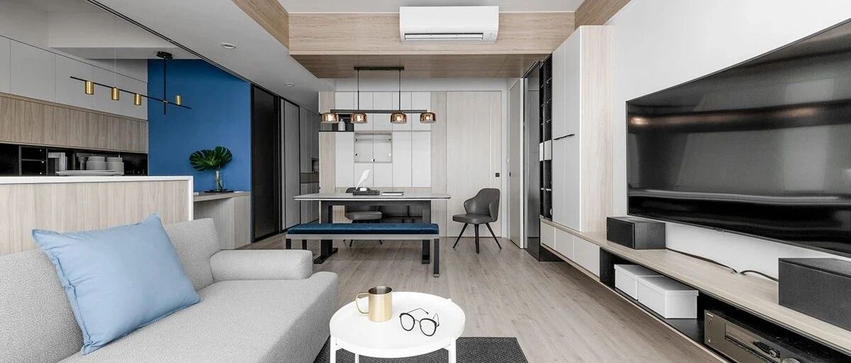 这个蓝色调的4个公寓，清爽宁静、自然雅致，太好看了！