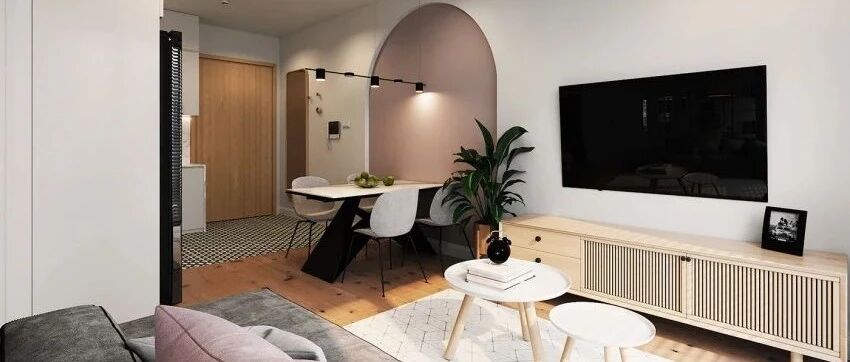 69㎡甜而不腻烟燻莓红住宅，时尚、浪漫而又优雅！