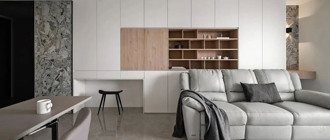 63㎡现代退休宅：米白色+原木经典搭配，耐看极了!