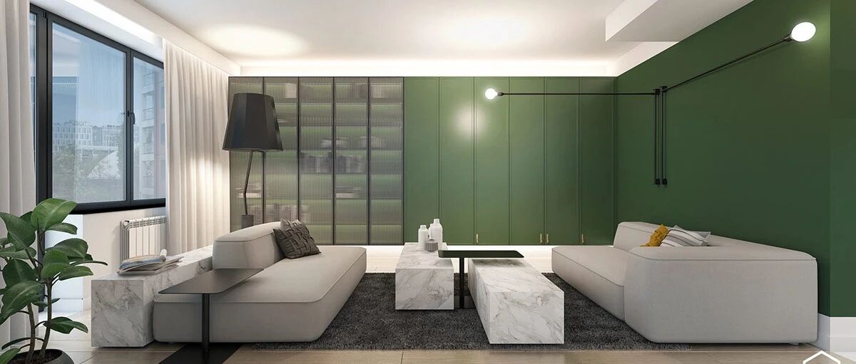 2套奢华小宅，墨绿色的点缀更加高贵