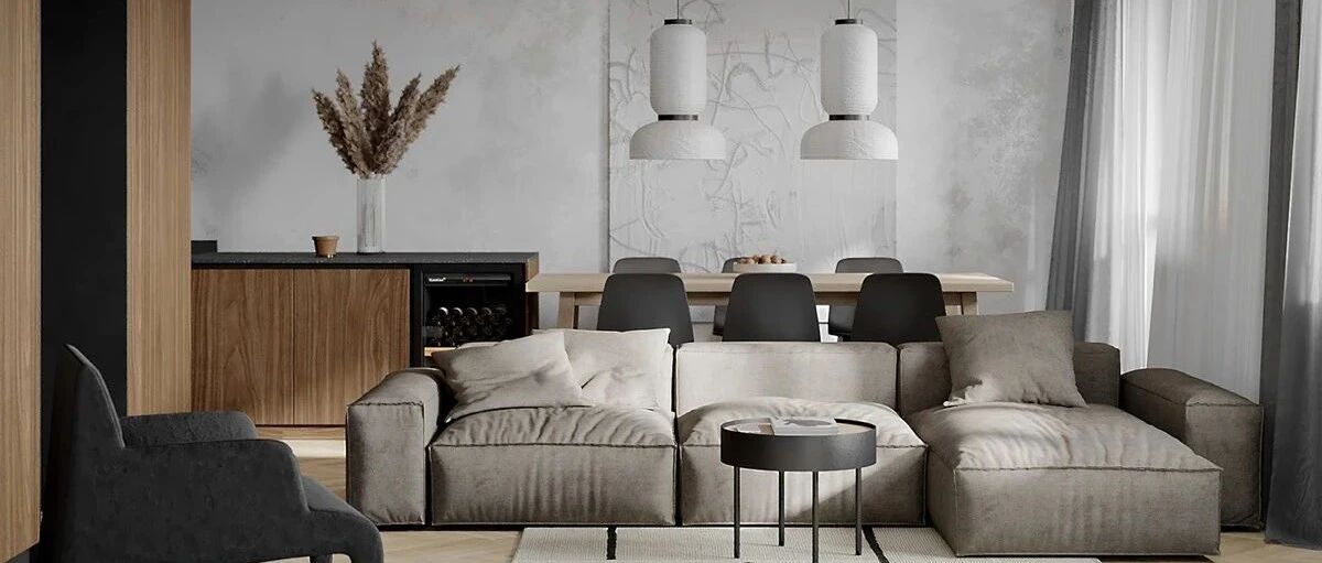 78㎡当高级灰遇上棕色，意想不到的轻奢风！后悔知道的太晚......