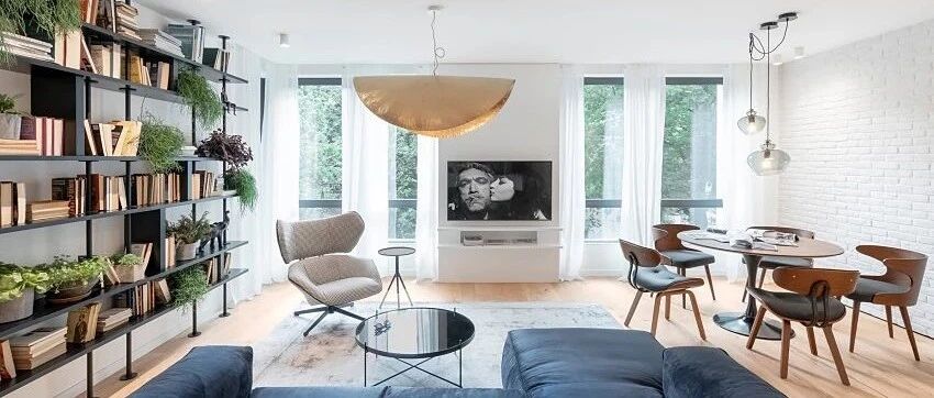 89㎡现代木质亲子公寓：暖凋白+收纳柜太赞了