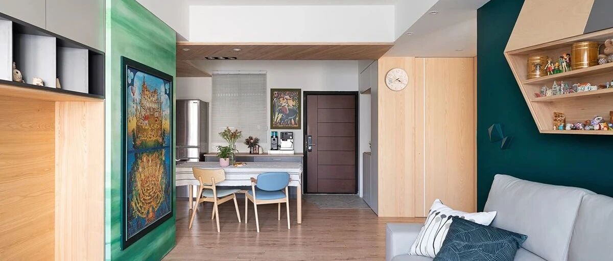 76㎡北欧风,色彩活泼,你能想到的在这儿都能看到!