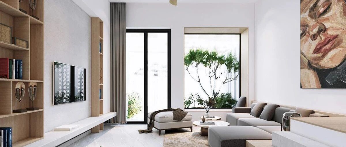 3个带有绿色中庭的越南现代住宅