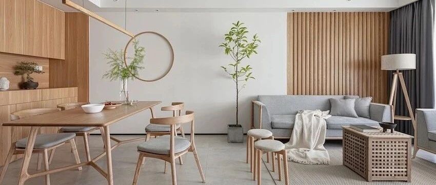 128.7㎡​原木日系风，每1㎡都是亮点，超治愈！