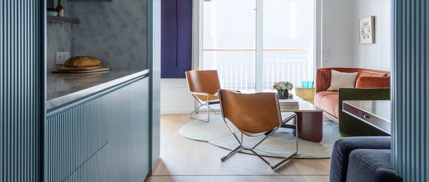 56㎡沁凉唯美！让全家人悠游在蓝色系度假宅