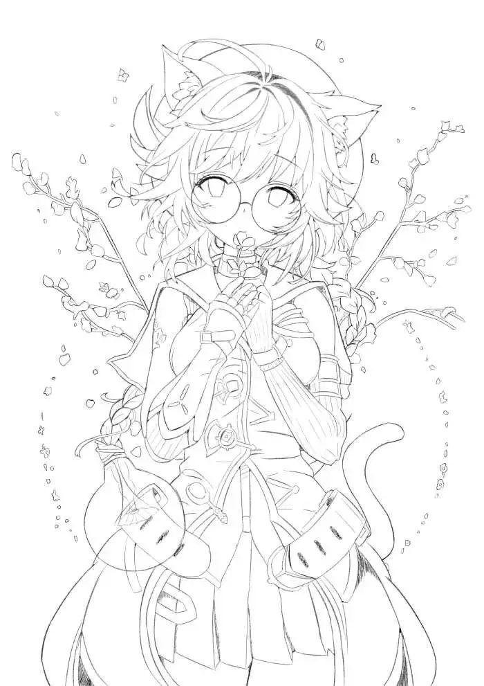 pssai转手绘教程一大波动漫美眉线稿素材有没有人想要啊