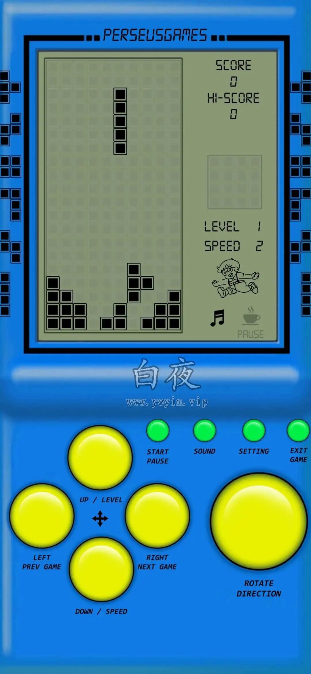 brick game pro 黑白游戏机一款带有年代味道的app,专业版下载(图1)