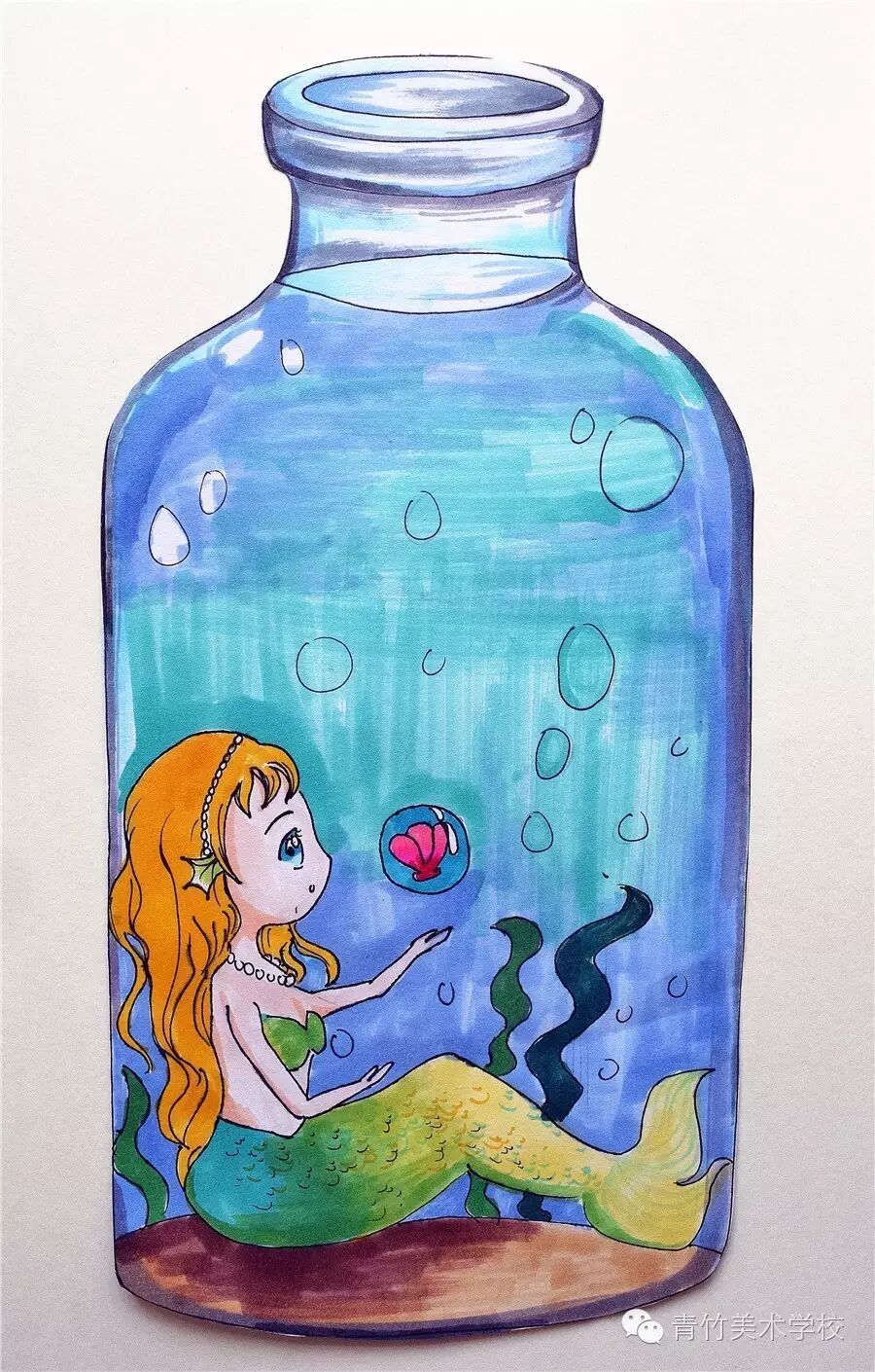 玻璃瓶里的世界——精品漫画四工作室2016年秋季周末常规班第9课作品