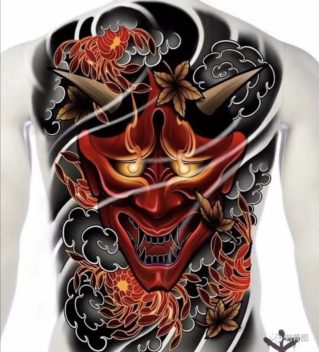 班诺纹身般若纹身般若满背花臂班诺纹身手稿纹身素材 刺青图 微信公众号文章阅读 Wemp