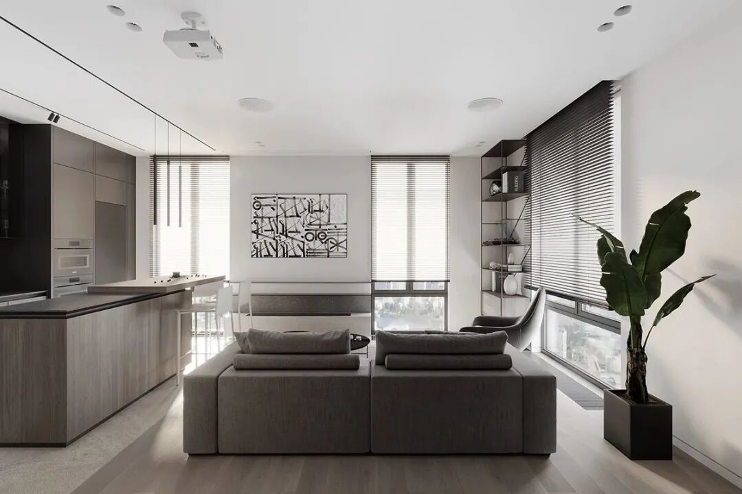 精美小户型全屋定制，在视觉上划分开不同区域