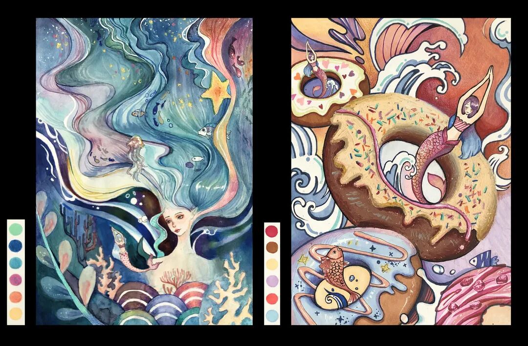 北京服装学院美术学院"5 50"图案基础课程作业展