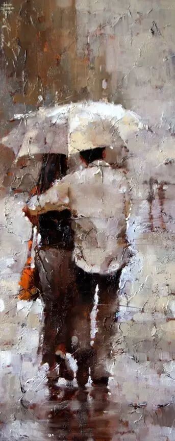 俄罗斯画家andrekohn的雨中情