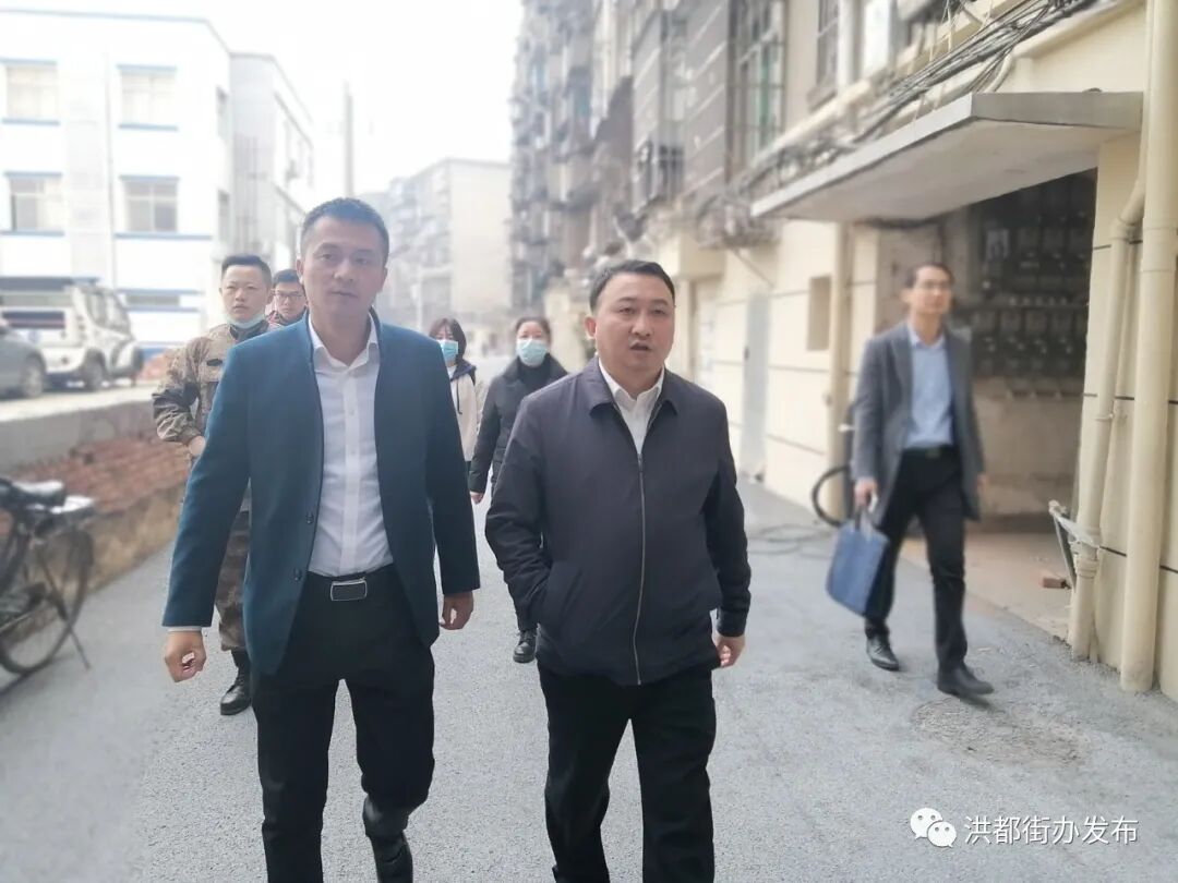 区政府副区长夏辉深入洪校社区视察指导老旧小区改造工作