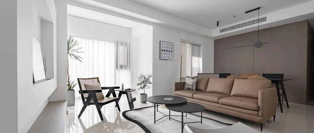 138㎡因为客厅火了，灵活可变的设计太实用，全屋更是简约大方！