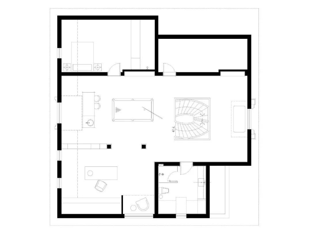 【色彩】600㎡ 雙層住宅，極簡黑白灰才有的格調{144期} 家居 第21張