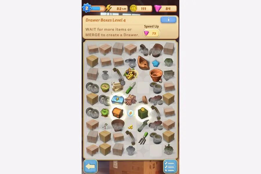 《merge mansion》的内购设计《merge mansion》依赖于一种变现方式