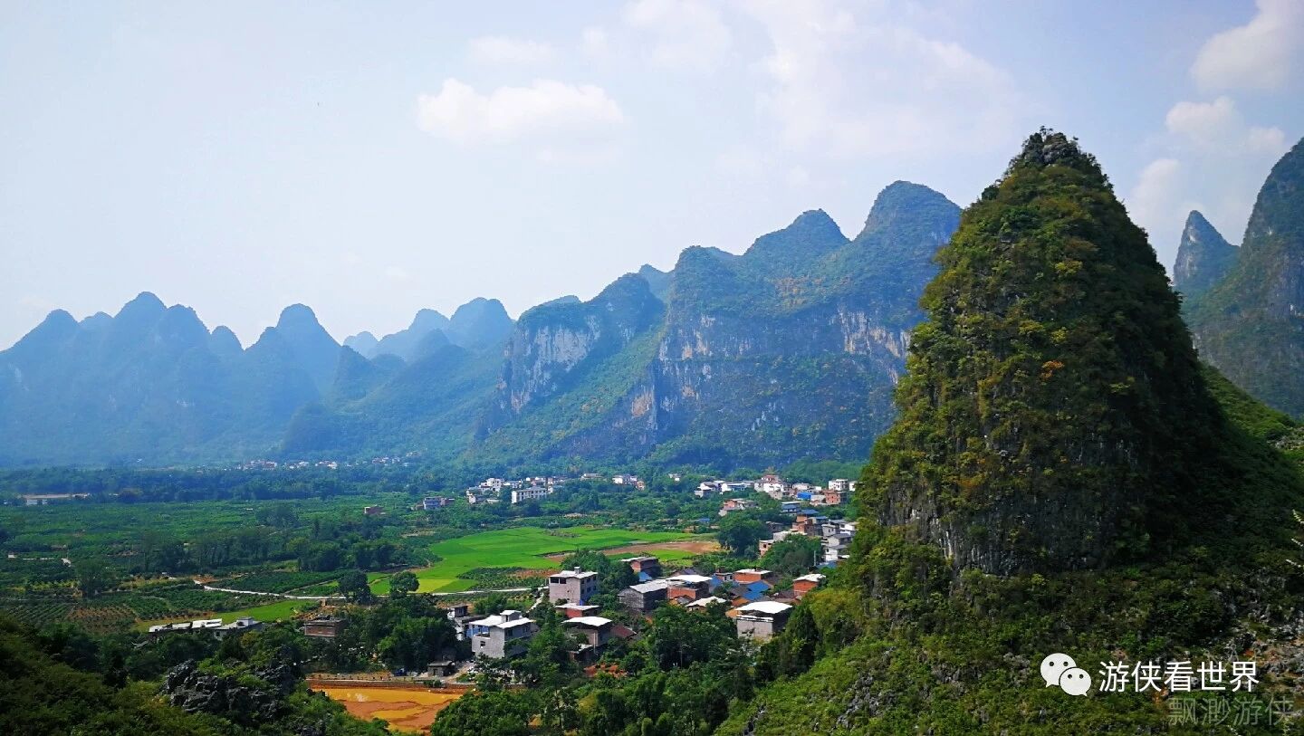 漓江徒步的第二天 杨堤到大圩古镇 滩东步道俯瞰漓江 翻山越岭到冠岩 刘家埠到渡船头行舟 草坪大圩绿道徒步 大圩古镇的漓江啤酒鱼 好累好痛好幸福 游侠看世界