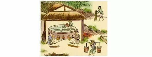 古代煮盐生产场景