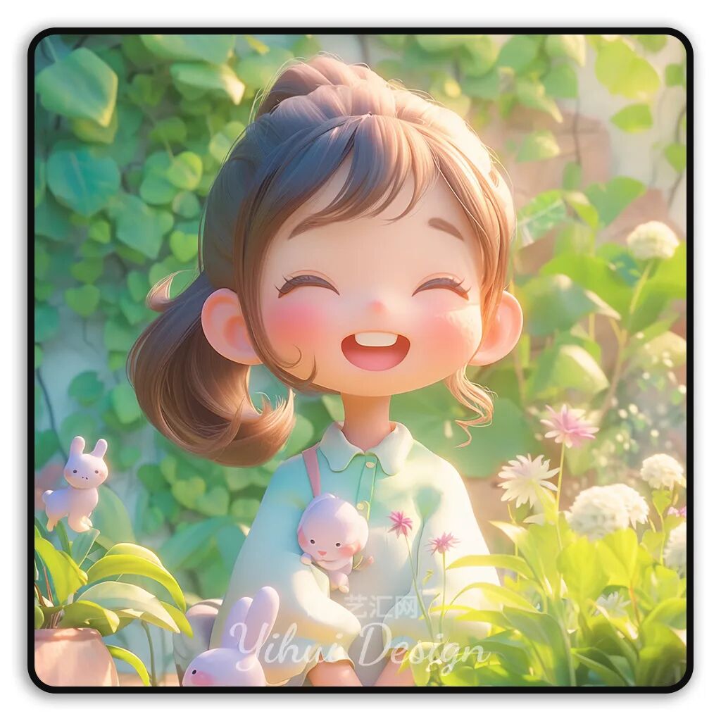 女孩头像爱笑的女孩运气都不会差