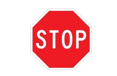 Road Sign | Stop, Hexagonal W750mm x H750mm (Single Sided)