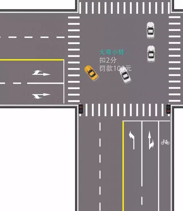 知識點：交警查拐彎違法已7萬餘起，圖中車輛規定車道拐彎屬違法 汽車 第4張