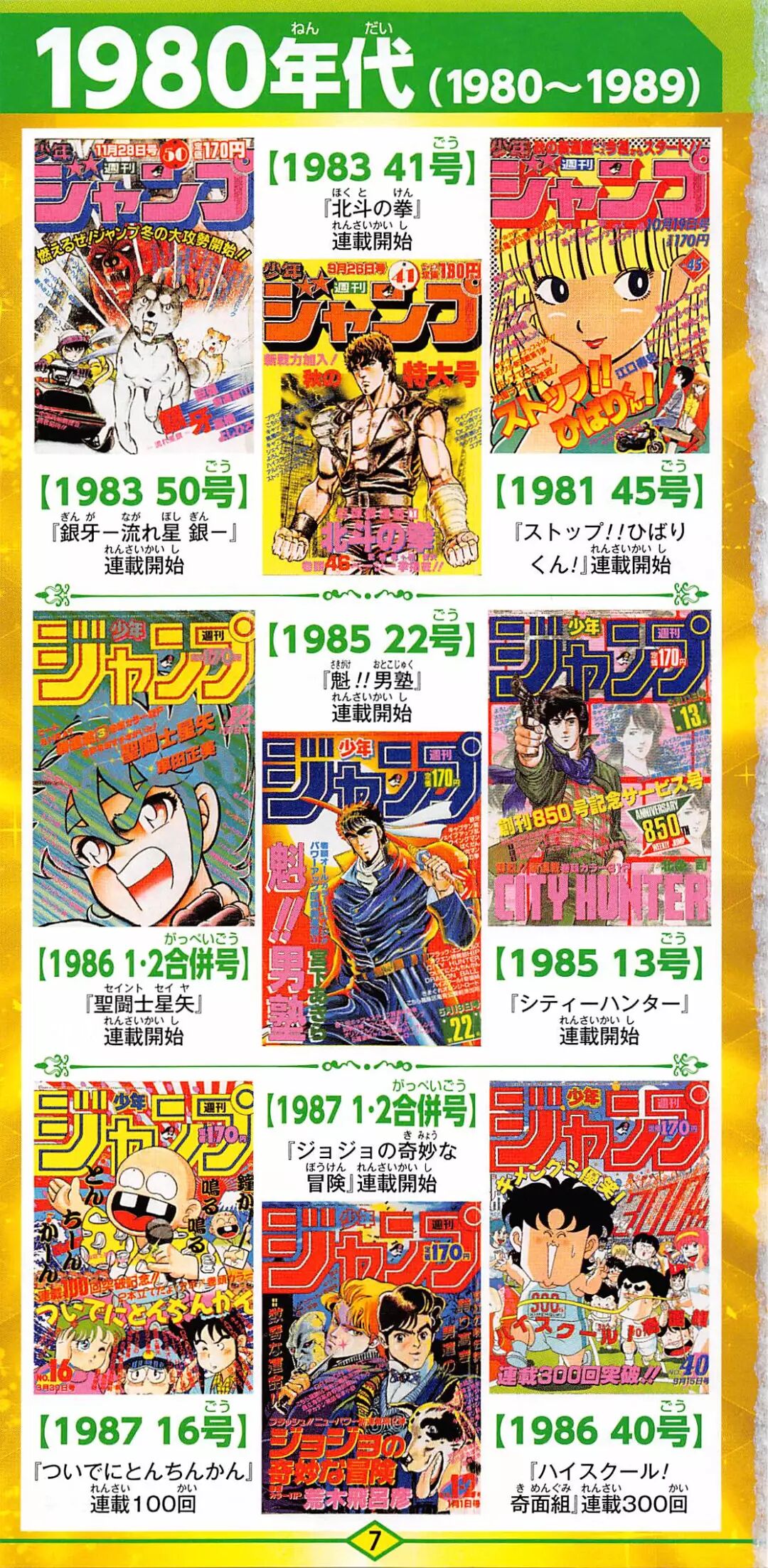 少年jump 50周年纪念刊内容分享之一 历年经典jump封面大集合 鼠绘译制组 微信公众号文章阅读 Wemp