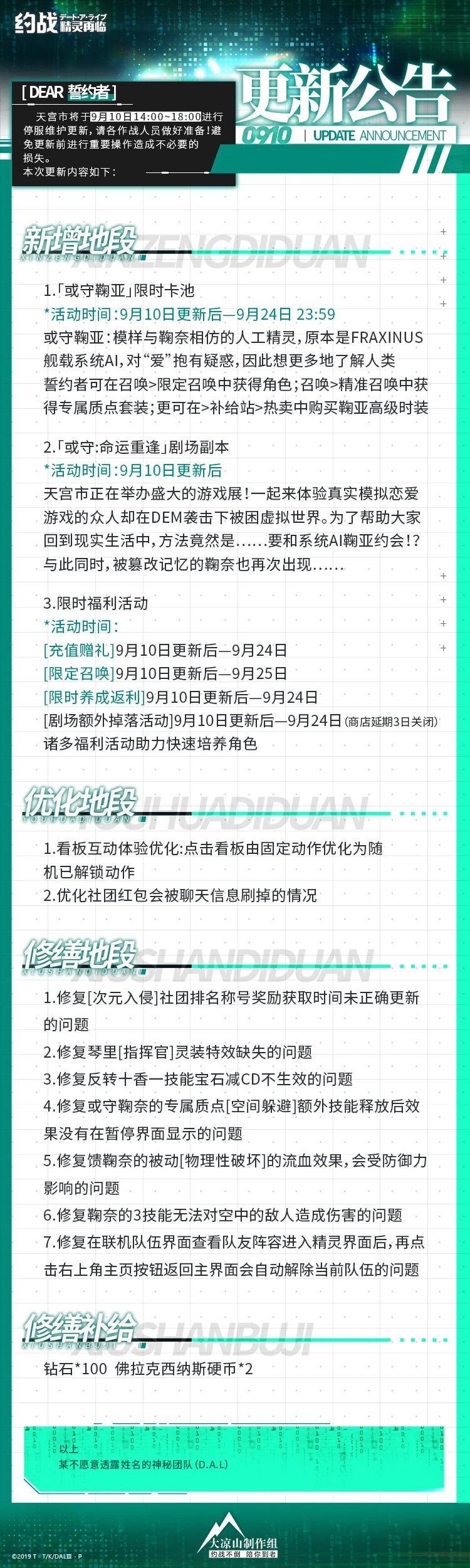 内有礼包 Ss级角色或守鞠亚高级时装 指尖独奏 约会大作战手游 微信公众号文章阅读 Wemp