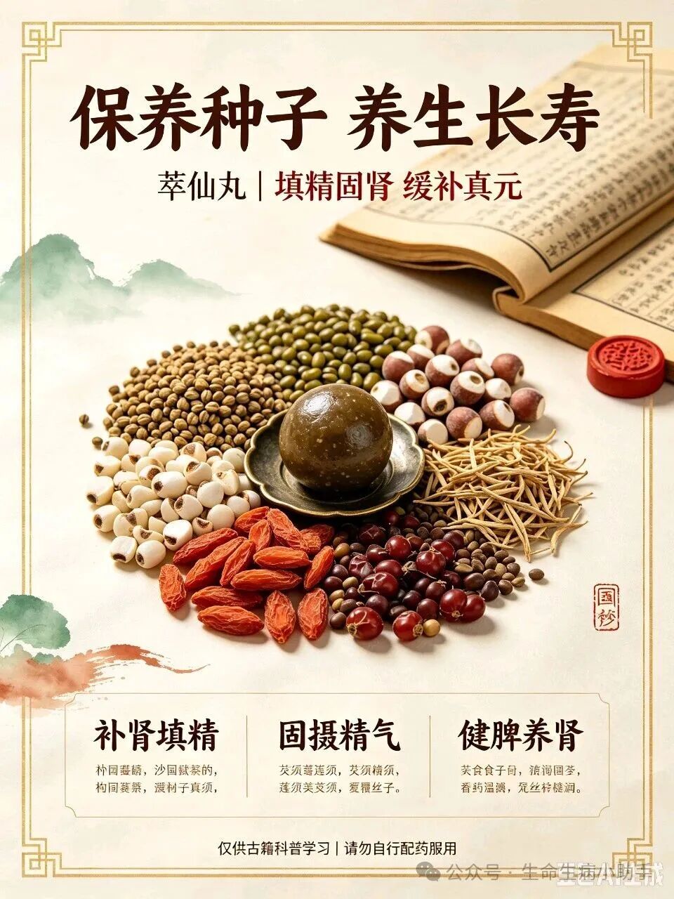 宫廷秘方:萃仙丸。八十也能得子
