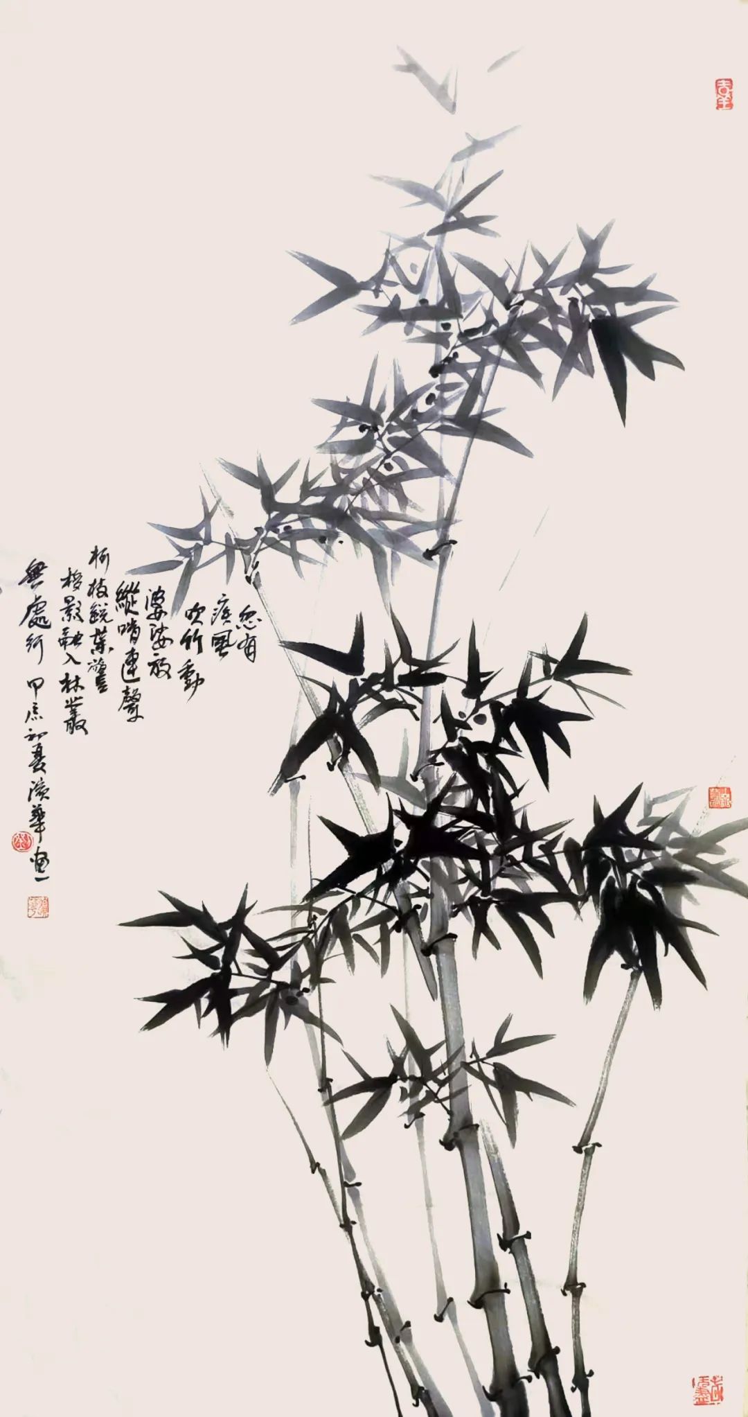 画竹题款诗句图片