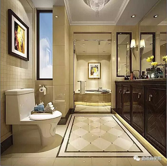 波打线 菱形铺贴