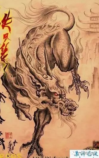 tattoo—招财火麒麟纹身