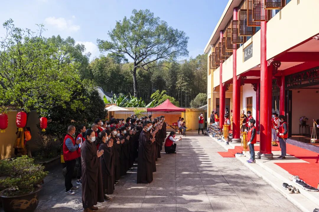 2021年10月29日,农历九月廿四,宁海福泉禅寺辛丑年药师法门许愿结名