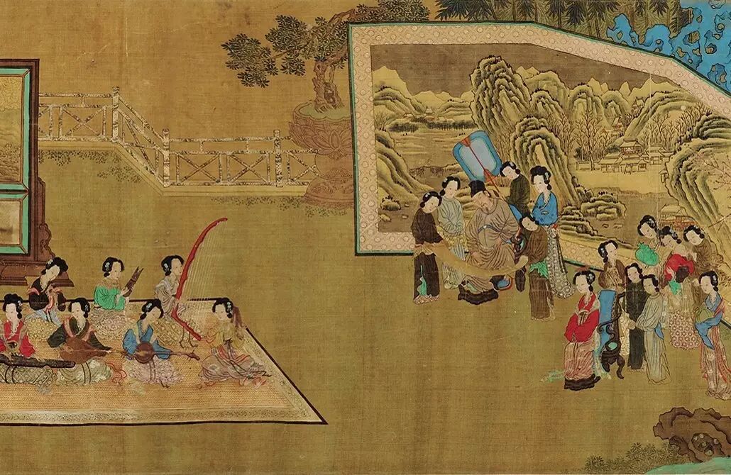 明仇英的苏若兰织回文锦长卷赏析