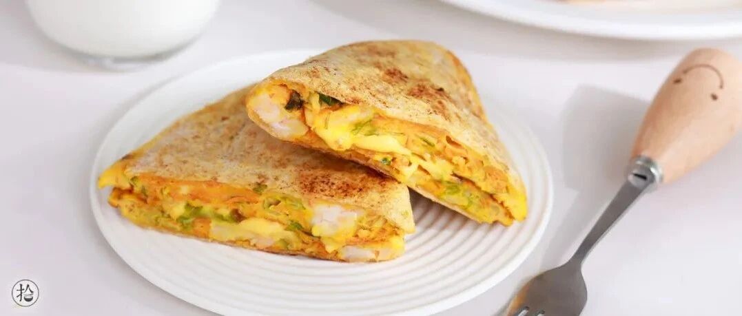 这个快手小饼把营养几乎全揽了，早上来一份特~抗~饿