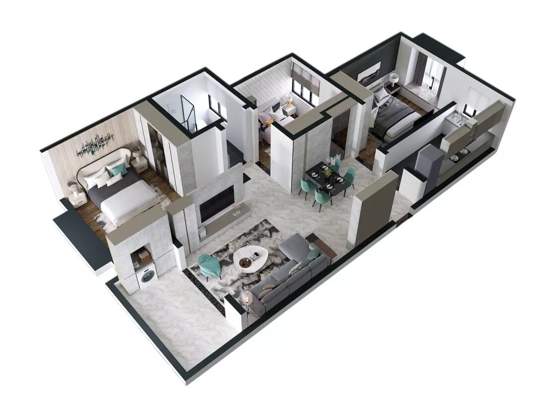 一套超独特的简约风家居案例，拍手称赞