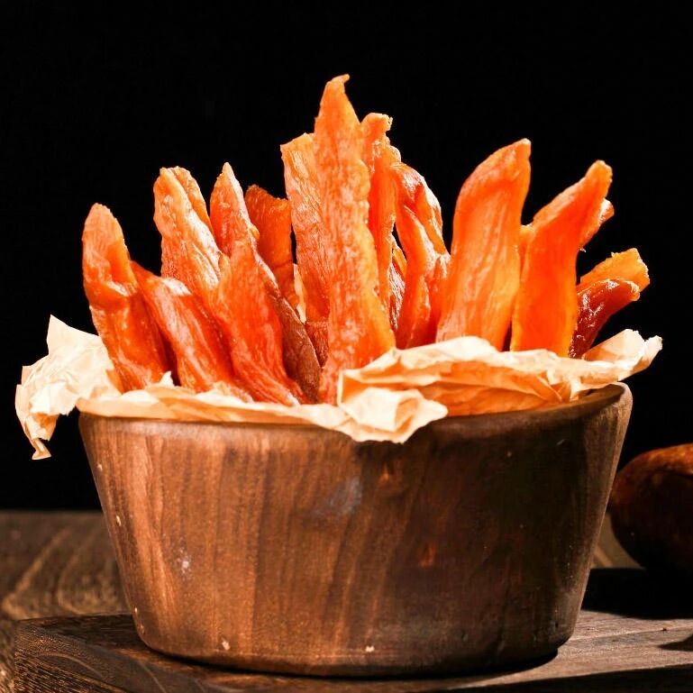 7斤鲜薯才能制成1斤！这个红薯干0添加，软糯Q弹，多吃不会胖！