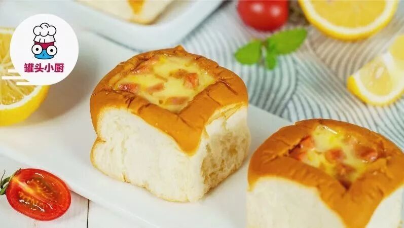 5分钟搞定微波炉鸡蛋面包盅！你还有什么不吃早餐的理由~