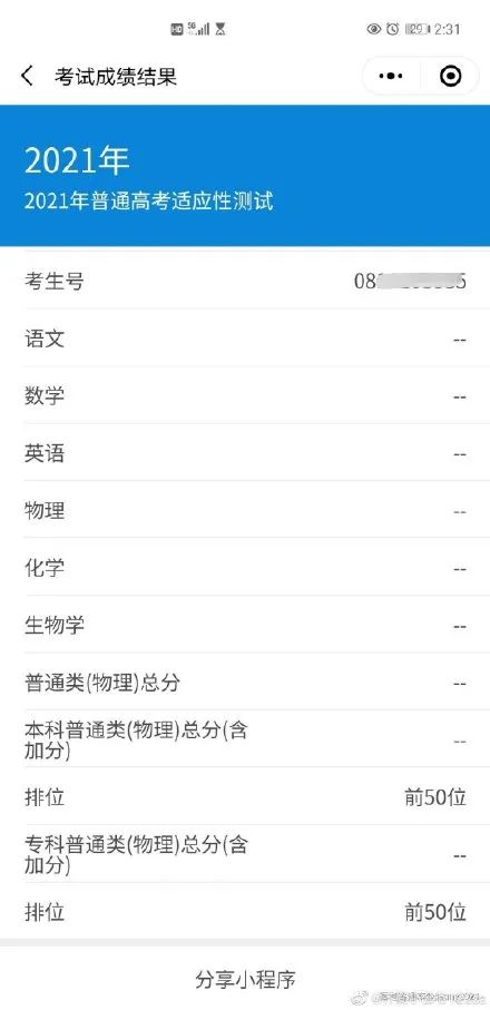 八省联考这个省率先出分,500分能上哪所大学?-微信头条网 八省联考这个省率先出分,500分能上哪所大学?