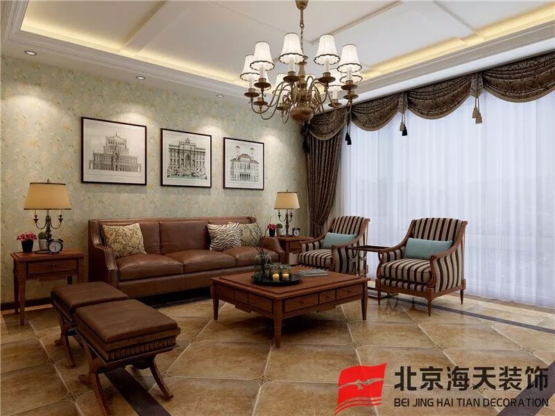 钓鱼台壹号139㎡古典美式风格