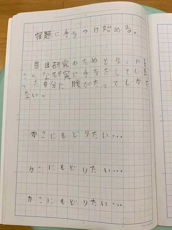 日本一小学生疯玩一暑假没写作业 开学在即 正为作业发愁时 突然灵机一动 Kidsfoto枫糖盒子 拍娃党首页 儿童摄影原创社区