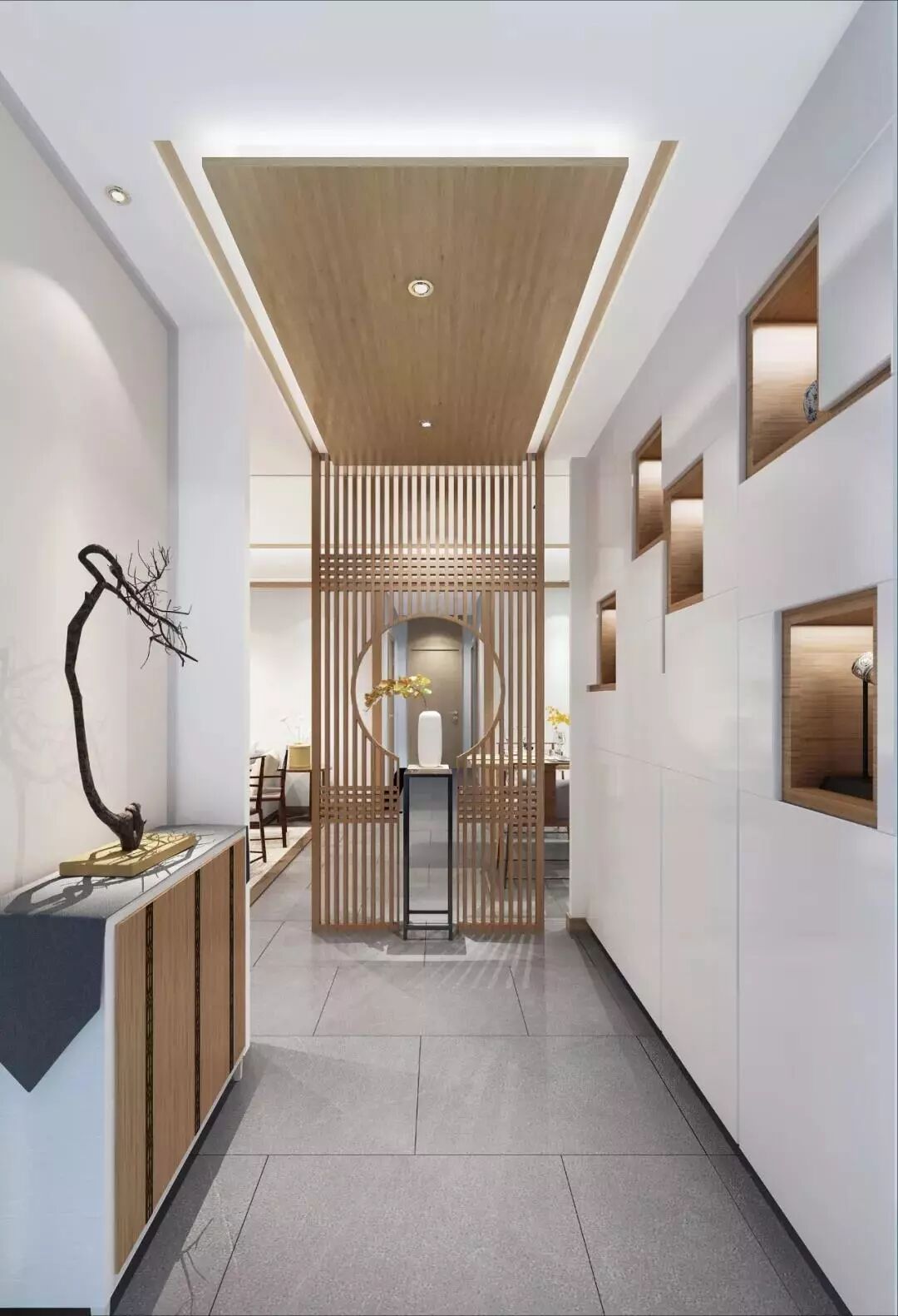 不一样的新中式玄关！！