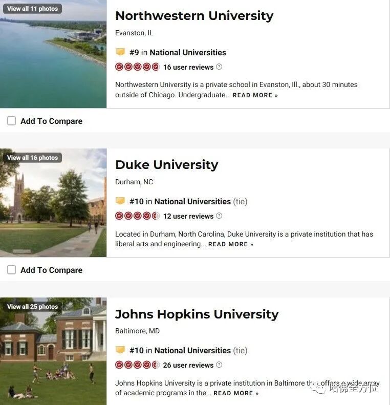 【教育】美国大学排名大不同,你该用哪一个？|  HS2 ACADEMY 全方位教育机构