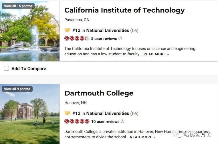 【教育】美国大学排名大不同,你该用哪一个？|  HS2 ACADEMY 全方位教育机构