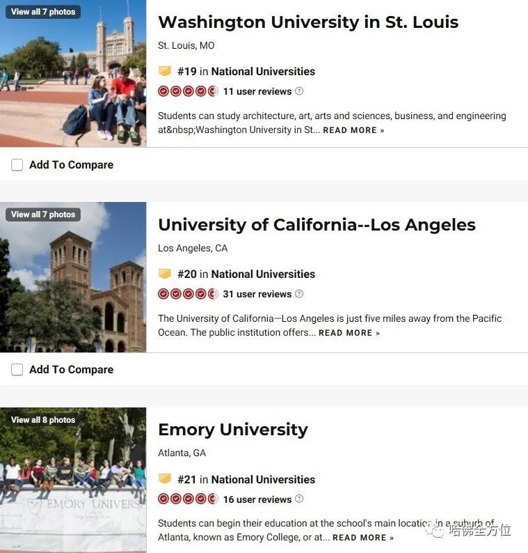 【教育】美国大学排名大不同,你该用哪一个？|  HS2 ACADEMY 全方位教育机构
