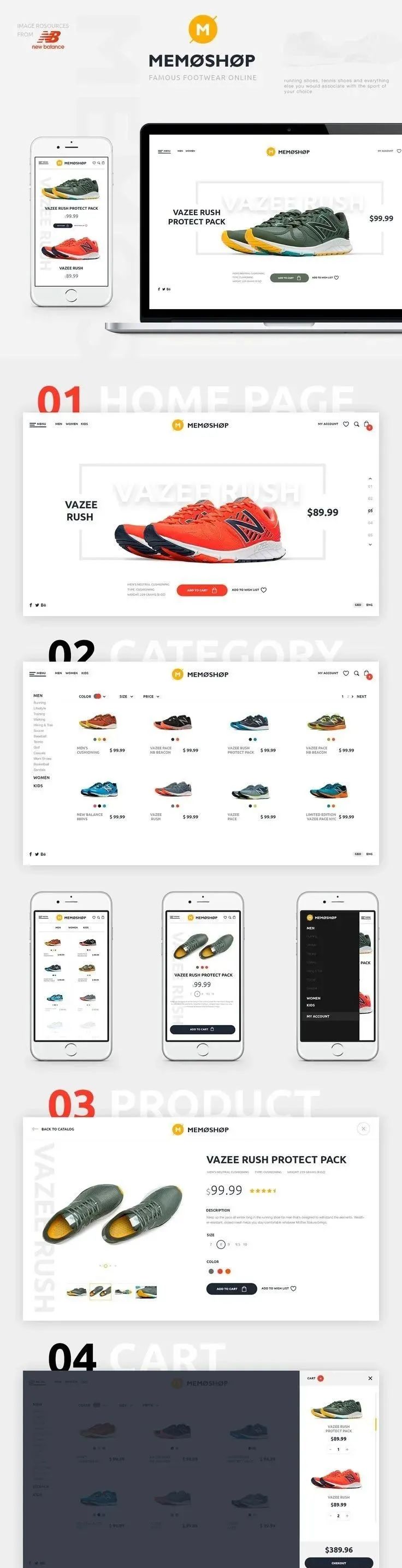 创意，18个网页设计模版分享